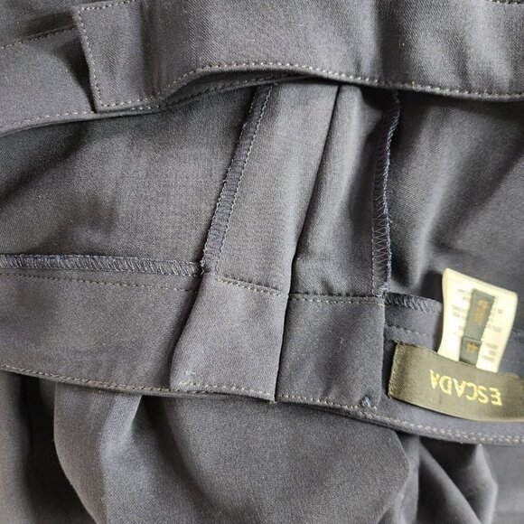 ESCADA Womens Size 44 Wool Blend Dress Pants Trousers Dark Navy Blue - Picture 8 of 9